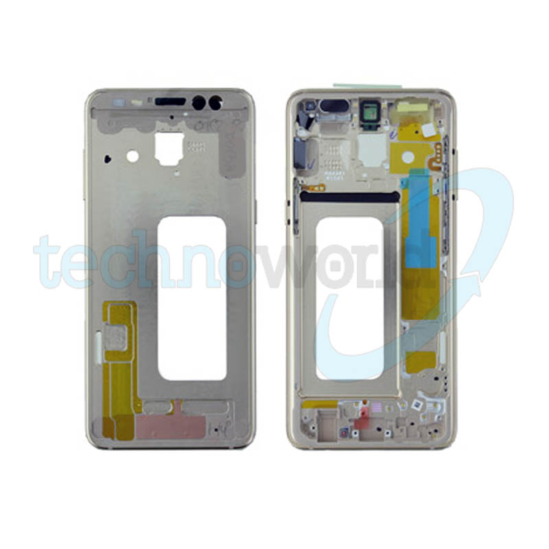 Frame Supporto Lcd Samsung A8 2018 Gold