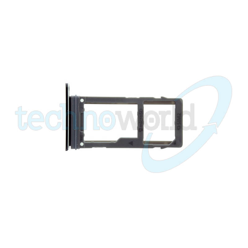 Porta Sim/microSD Samsung A8 2018/ per vers. Nero