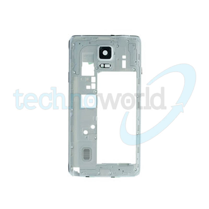 Telaio Posteriore Completo Samsung Note 4 Bianco