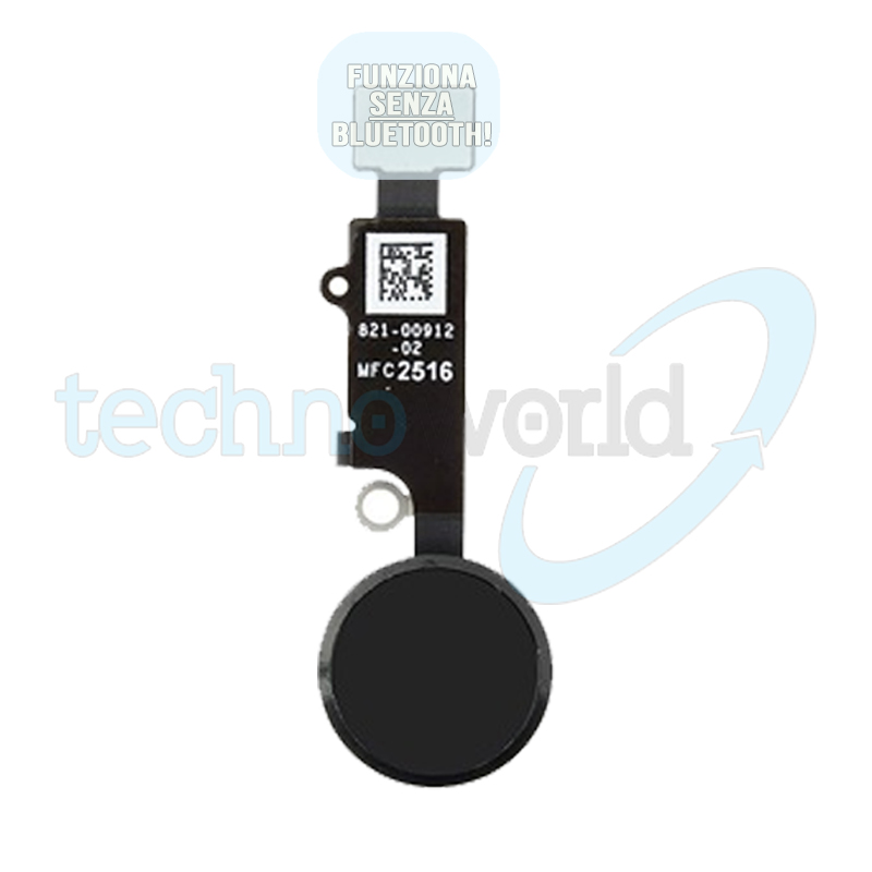 Flat Ripristino Tasto Home Nero per iPhone 7
