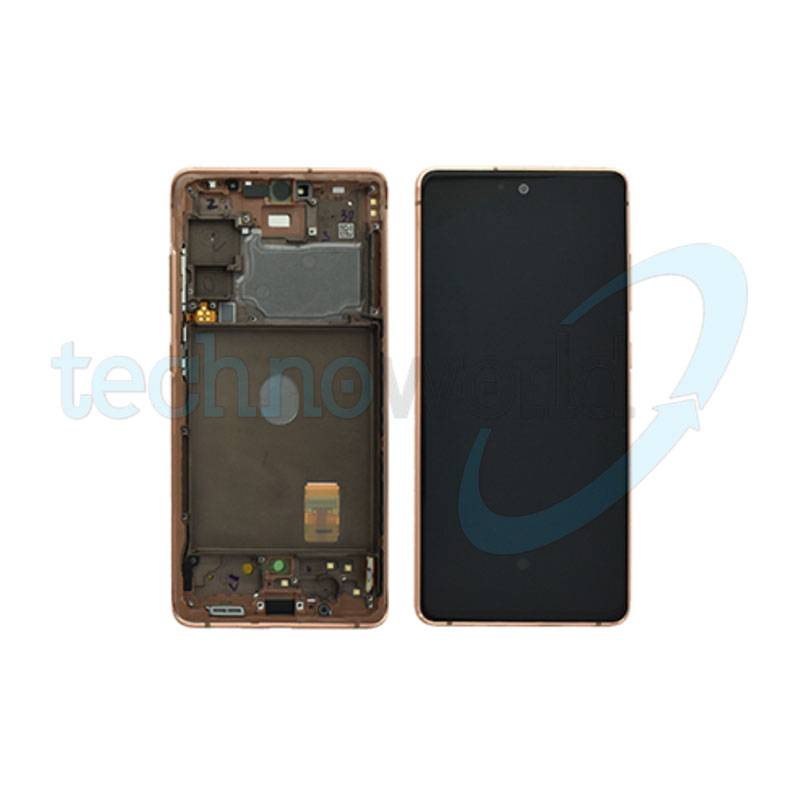 Display Ori. Samsung S20 FE G780 Cloud Orange con Frame