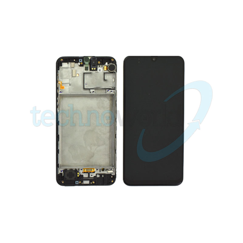 Display Ori. Samsung M21 M215 Nero con Frame