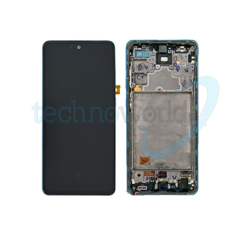 Display Ori. Samsung A72 A725 Blu con Frame