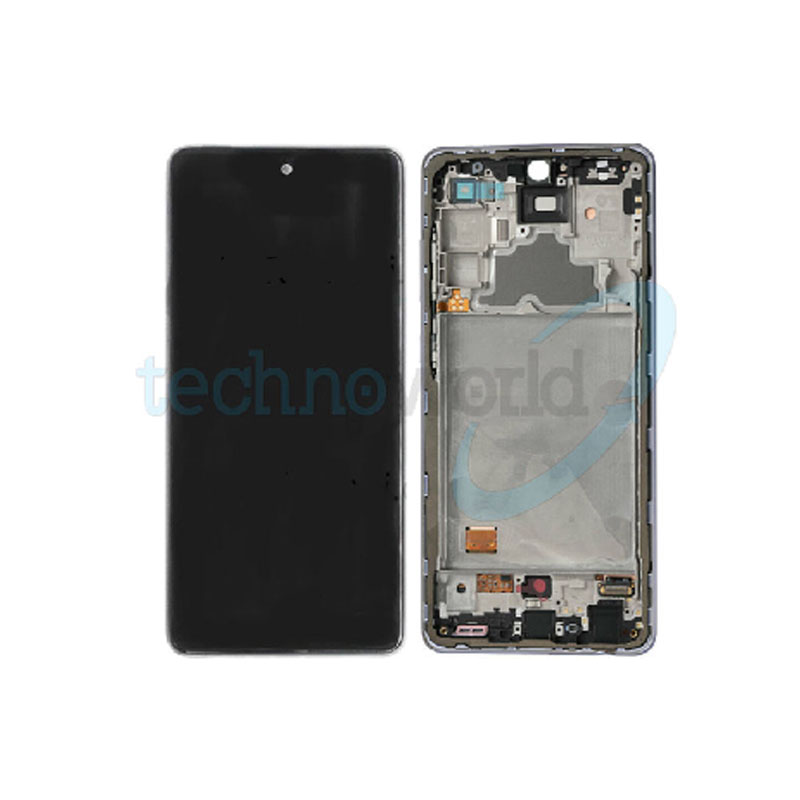 Display Ori. Samsung A72 A725 Bianco con Frame