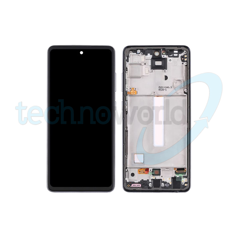Display Ori. Samsung A52s 5G A528 Nero con Frame