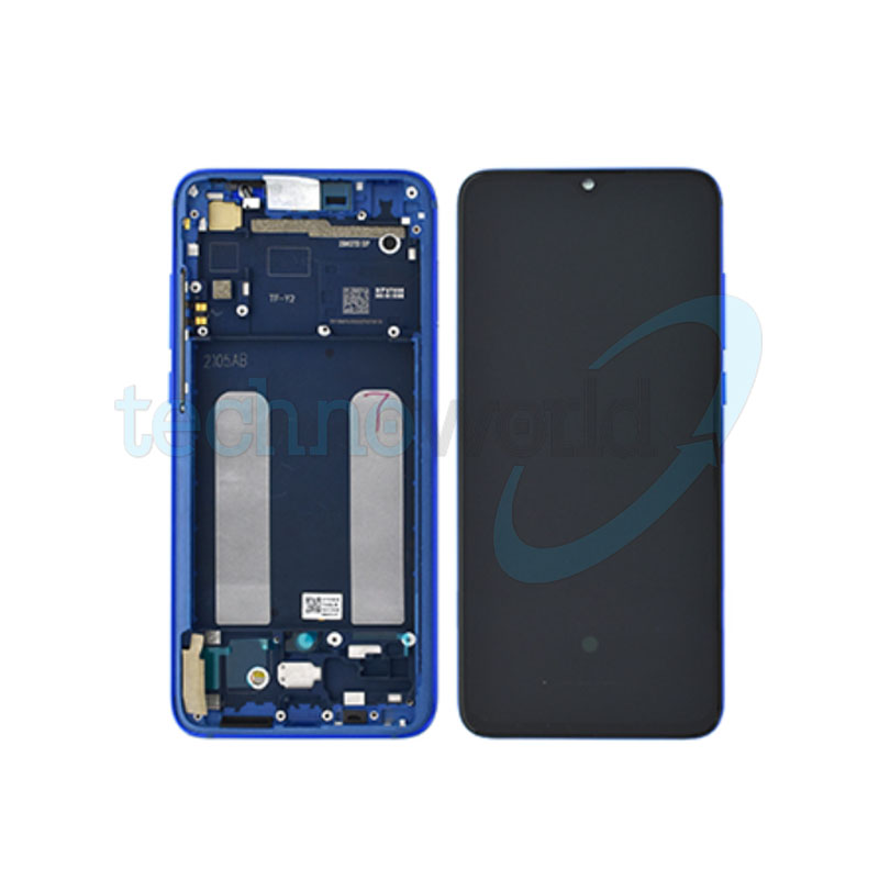 Display Ori. Xiaomi Mi 9 Lite Aurora Blu con Frame
