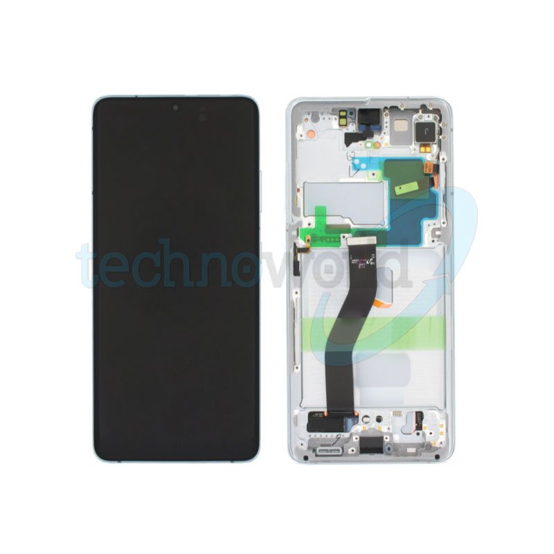 Display Ori. Samsung S21 Ultra G998 Phantom Silver con Frame