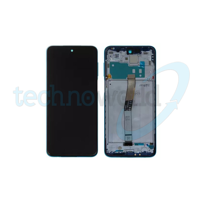 Display Ori. Xiaomi Redmi Note 9S / 9 Pro Verde Blu con Frame
