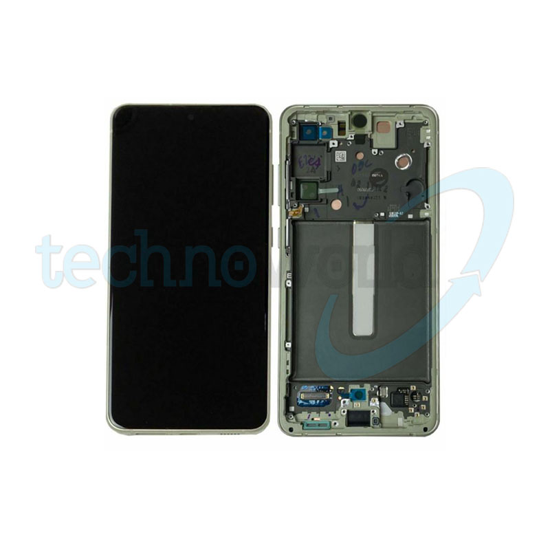 Display Ori. Samsung S21 FE G990 Green con Frame
