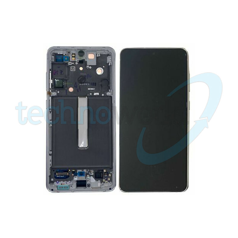 Display Ori. Samsung S21 FE G990 Gray con Frame