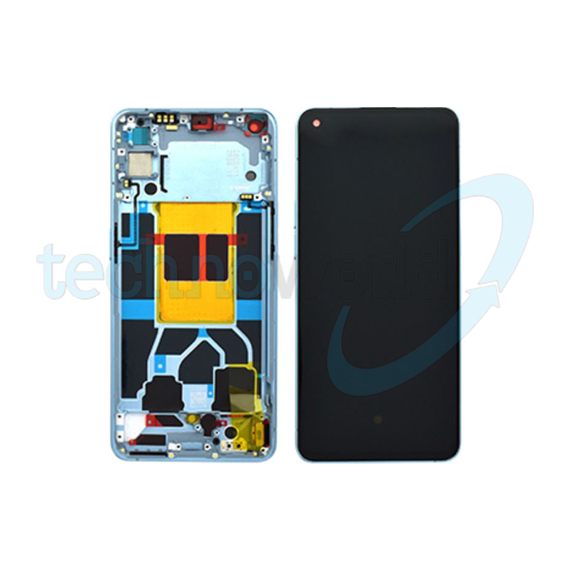Display Ori. Oppo Reno6 5G Blu con Frame