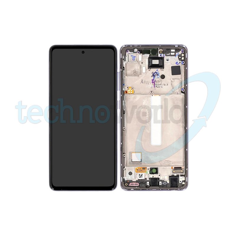 Display Ori. Samsung A52s 5G A528 Viola con Frame
