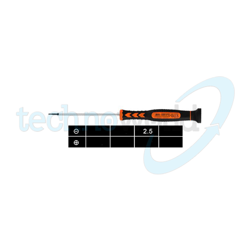 Cacciavite Professionale Jakemy JM-8119 Punta Piatta 2.5