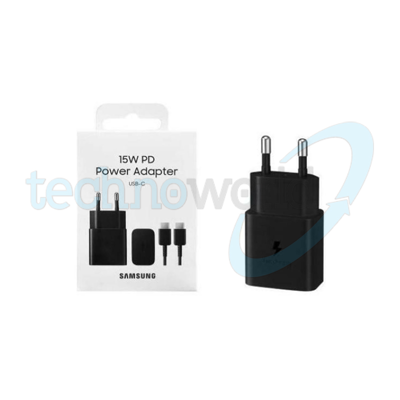 Caricabatterie Samsung EP-T1510 15W Nero - USB-C / USB-C