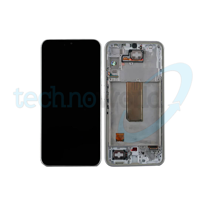 Display Ori. Samsung A34 5G A346 Silver con Frame