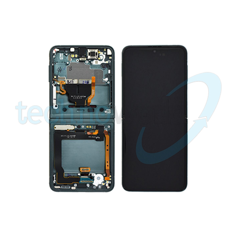 Display Ori. Samsung Z Flip 3 5G F711 Verde con Frame