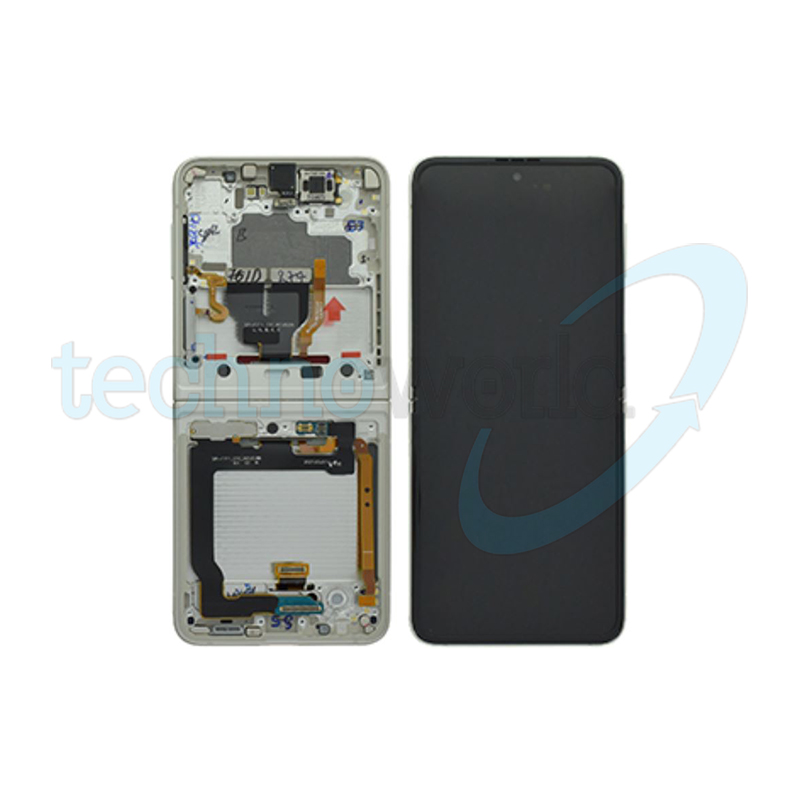 Display Ori. Samsung Z Flip 3 5G F711 Silver con Frame