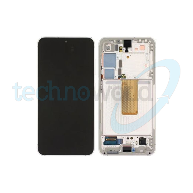 Display Ori. Samsung S23 S911 Cream con Frame