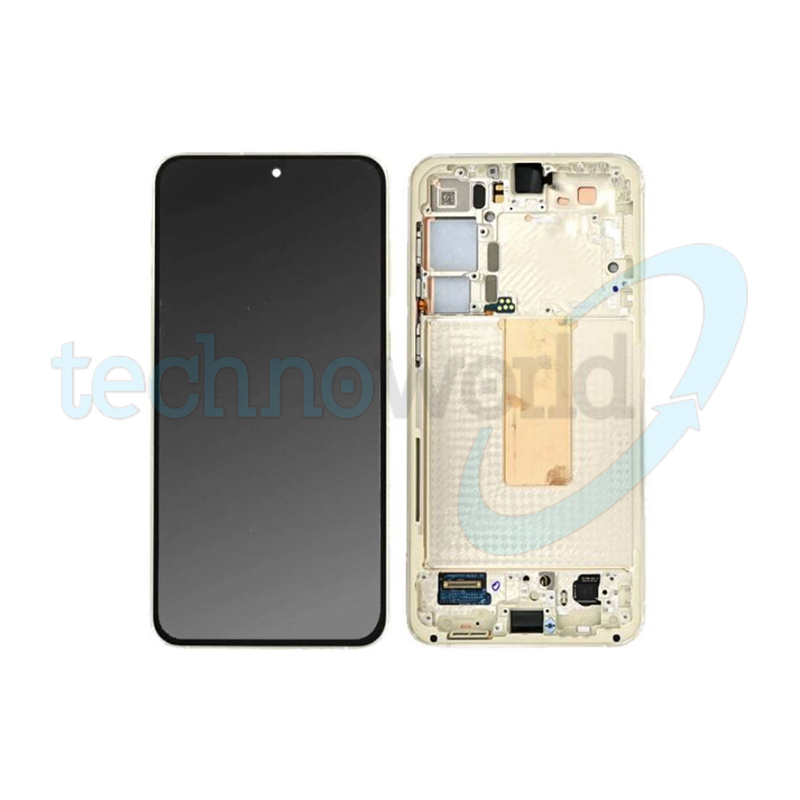 Display Ori. Samsung S23 Plus S916 Cream con Frame