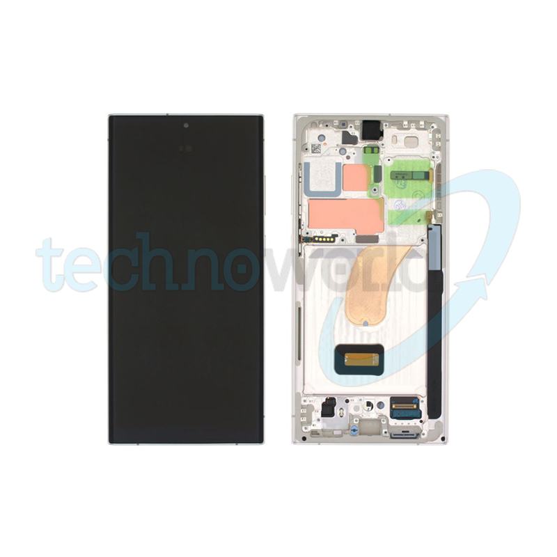Display Ori. Samsung S23 Ultra S918 Cream con Frame
