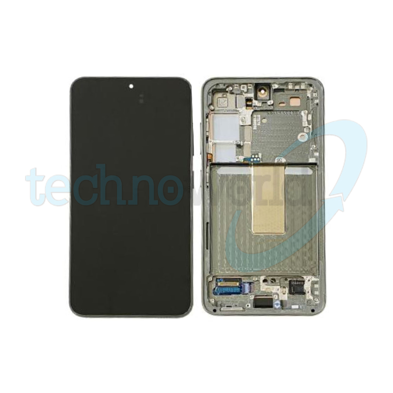 Display Ori. Samsung S23 S911 Lime con Frame