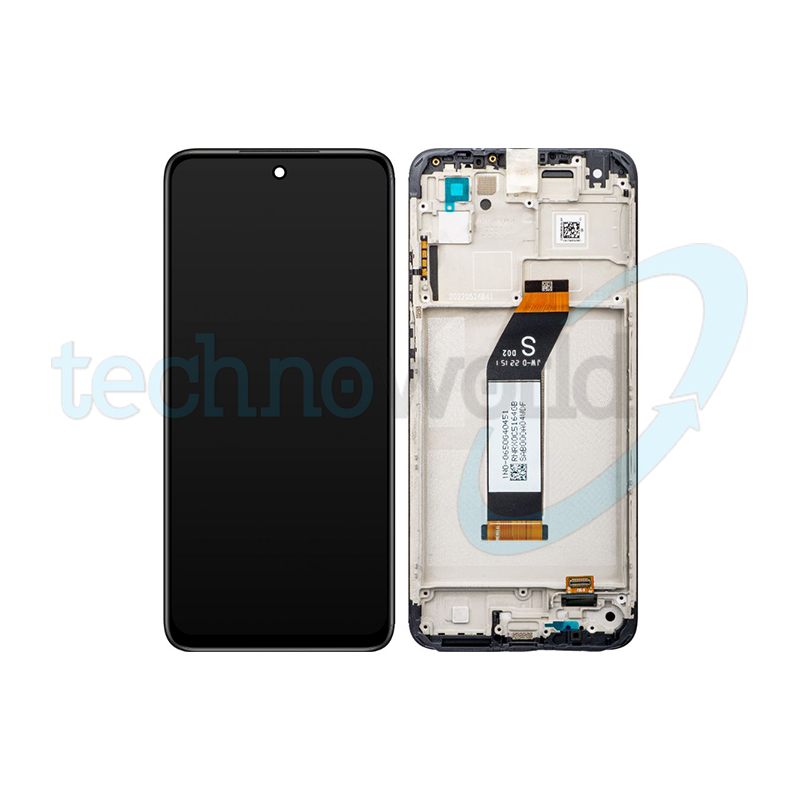 Display Ori. Xiaomi Redmi 10 2022 Nero con Frame