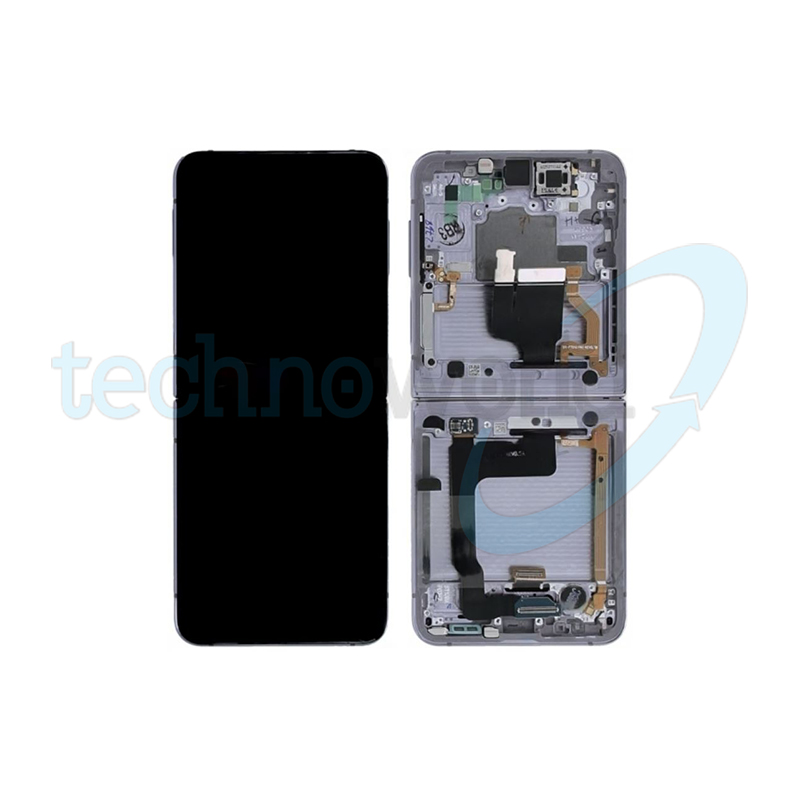 Display Ori. Samsung Z Flip 4 5G F721 Bianco con Frame