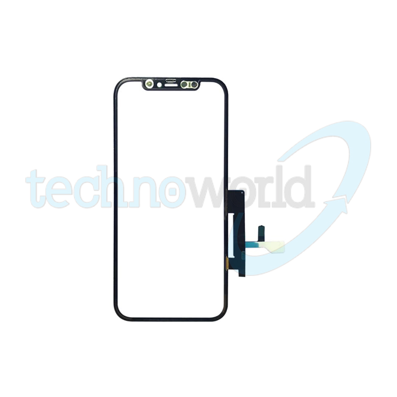 Vetro Display iPhone 12 - 12 Pro Nero con Touch "long cable" + Oca (NO IC)
