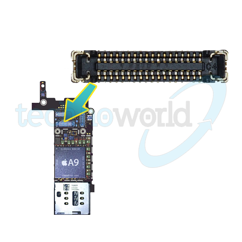 FPC Connettore Camera Anteriore per iPhone 6S/6S Plus