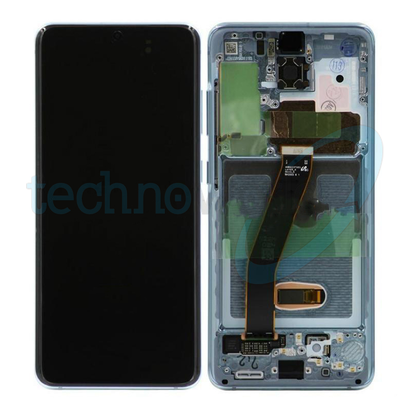 Display Ori. Samsung S20 G980 Blu con Frame