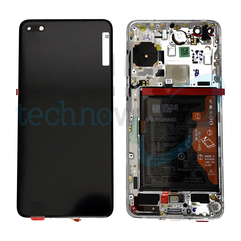 Display Ori. Huawei P40 Argento con Frame