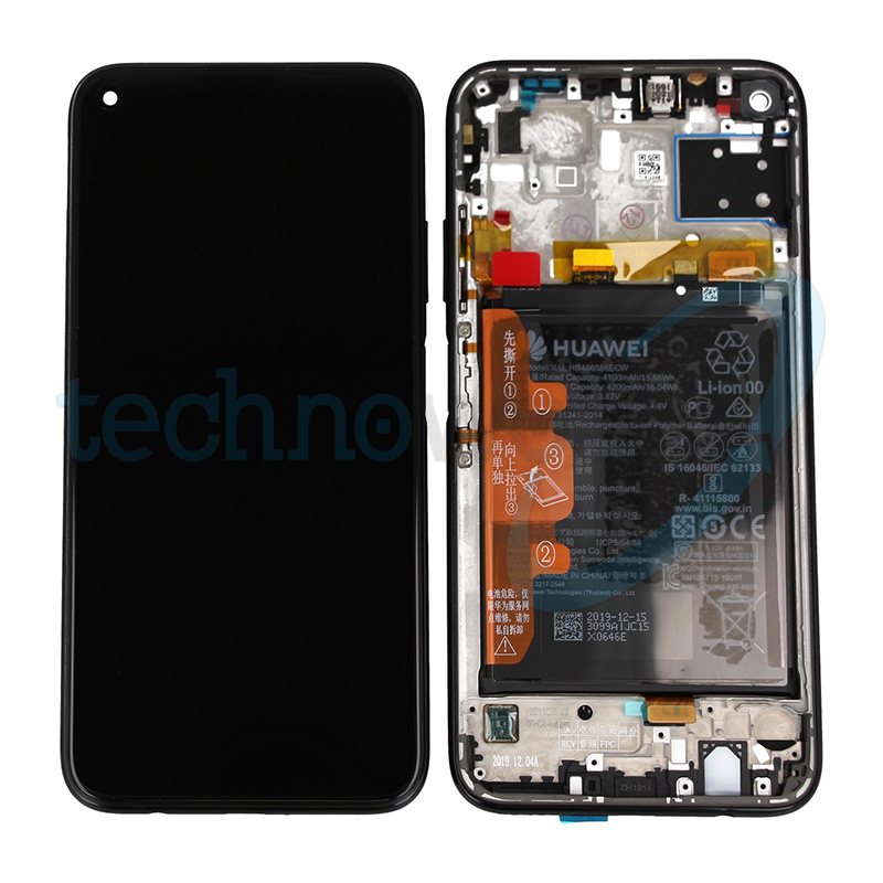 Display Ori. Huawei P40 Lite Nero con Frame