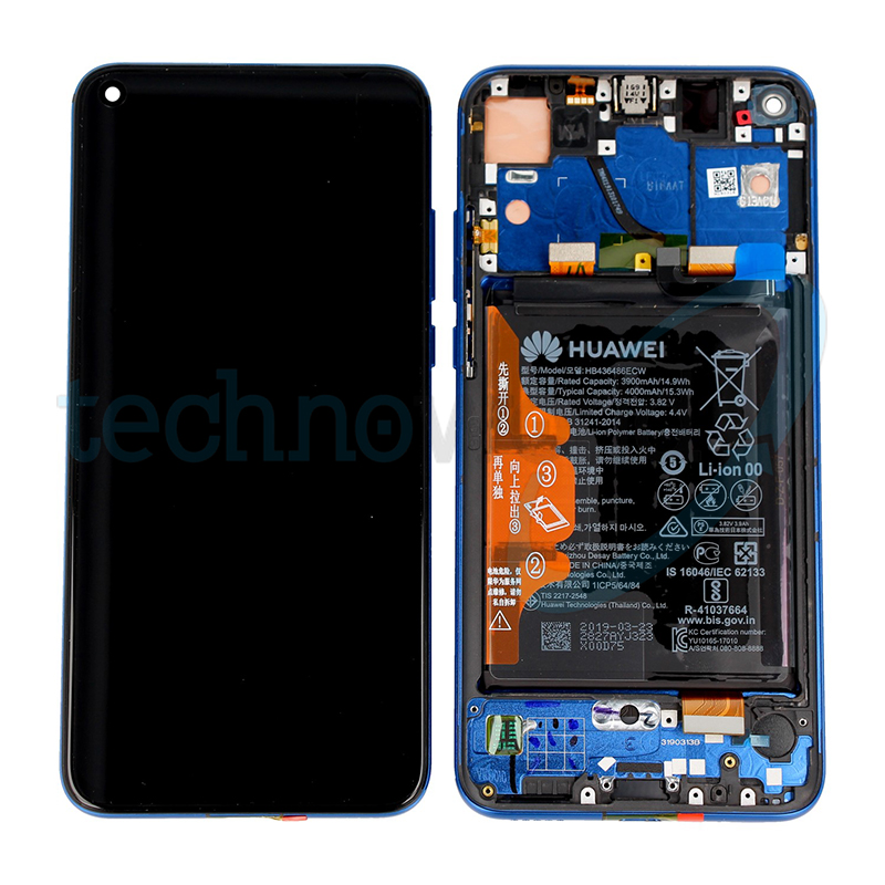 Display Ori. Honor View 20 Blu con frame