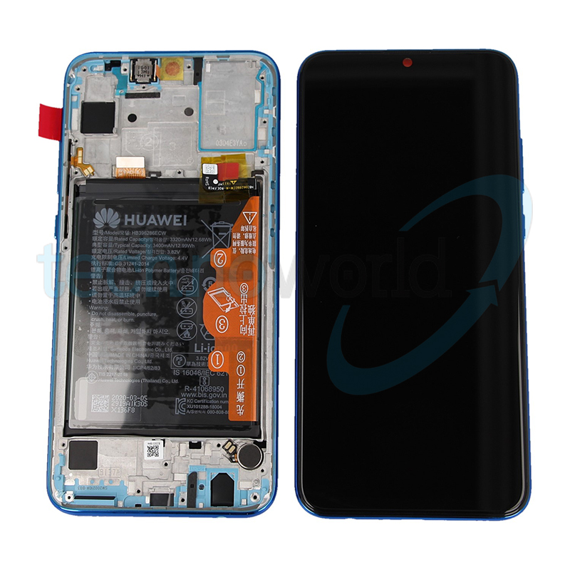 Display Ori. Honor 20E Blu con frame