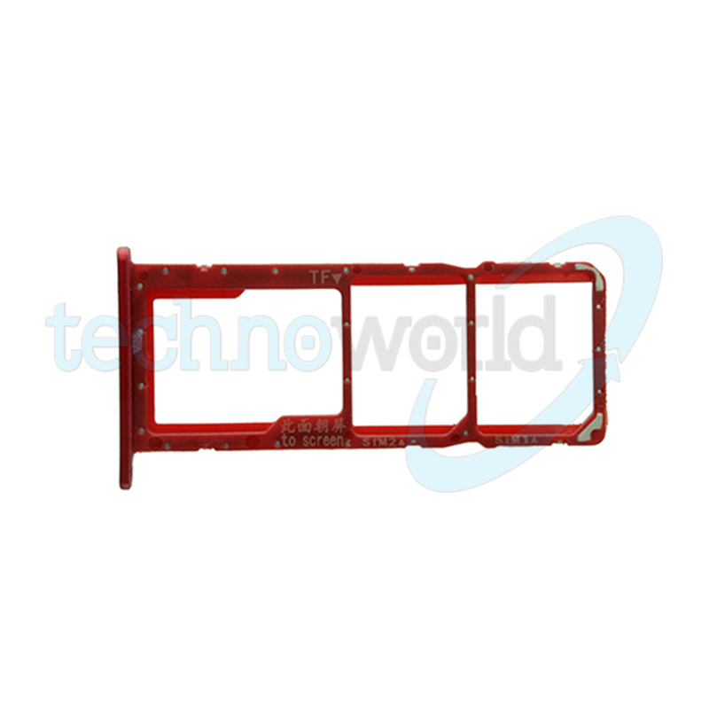 Porta Sim/microSD Huawei Y7 2019 Rosso
