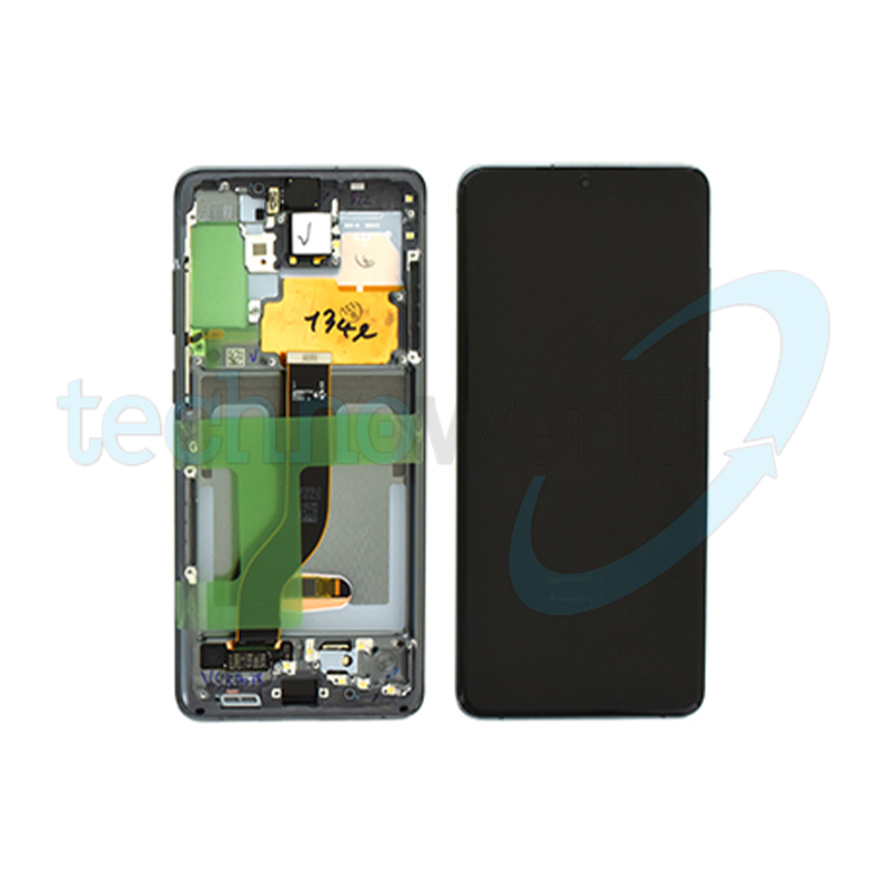 Display Ori. Samsung S20 Plus G985 Grigio con Frame