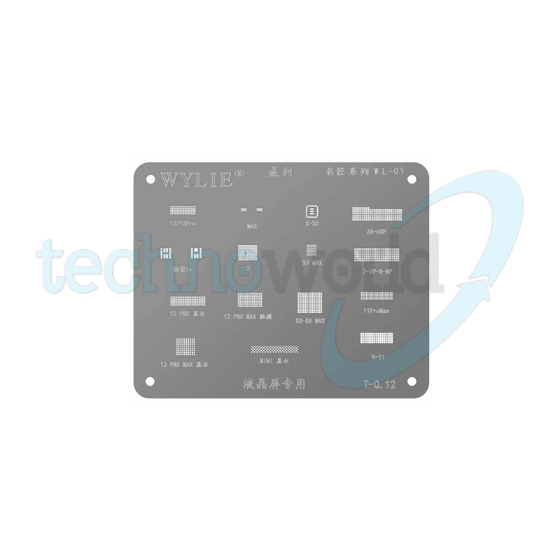 Stencil WYLIE WL-01 iPhone per IC Lcd e Face-ID