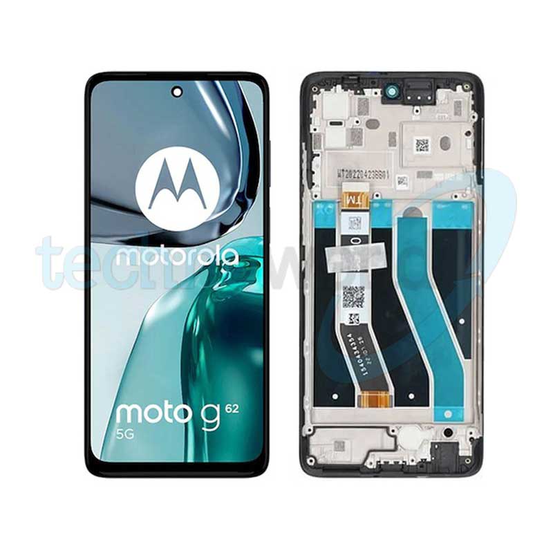 Display Moto G62 Nero con Frame