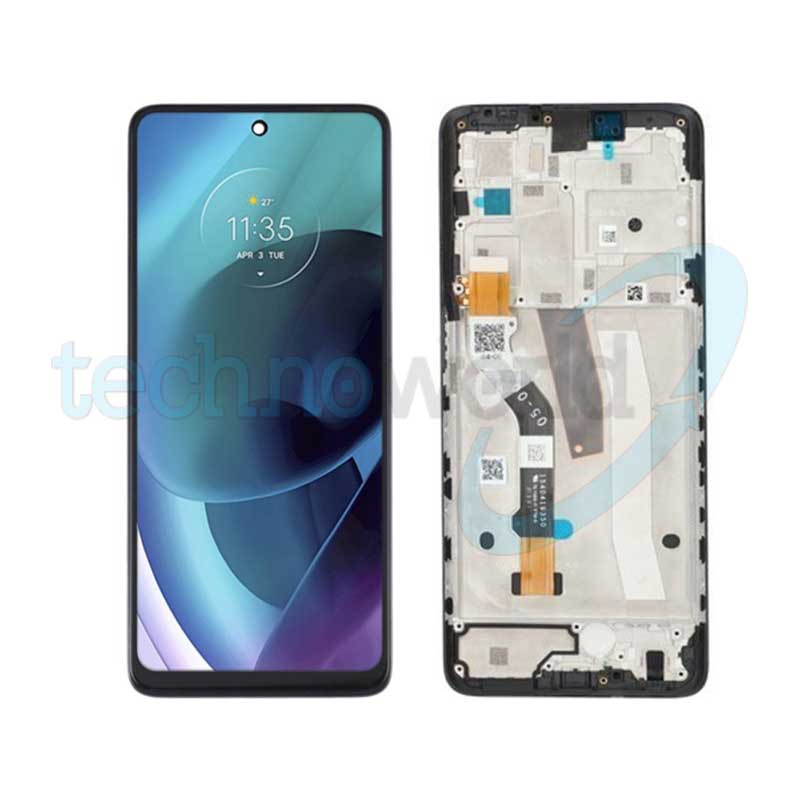 Display Moto G51 Nero con Frame