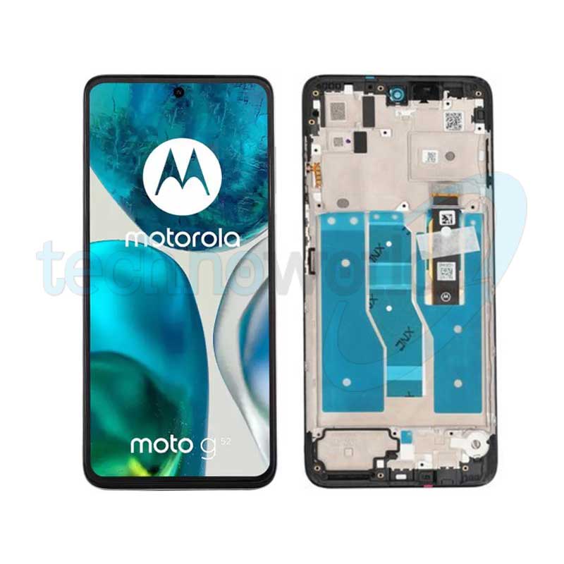 Display Moto G52 Charcoal Grey con Frame