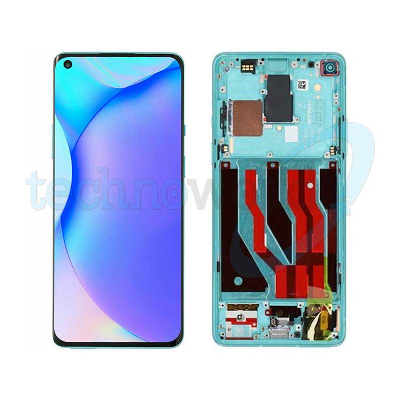 Display OnePlus 8 Verde con Frame - Disassembled