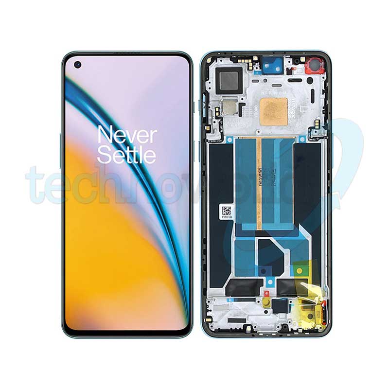 Display Ori. OnePlus NORD 2 5G Blu con Frame