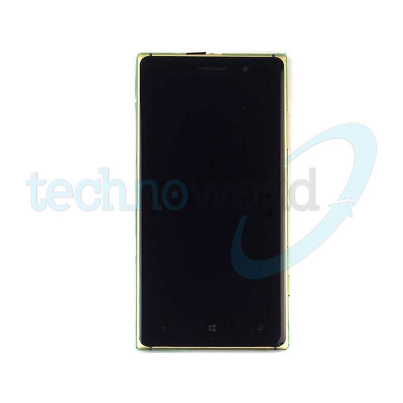 Display Nokia 830 per Versione Gold Nero con Frame