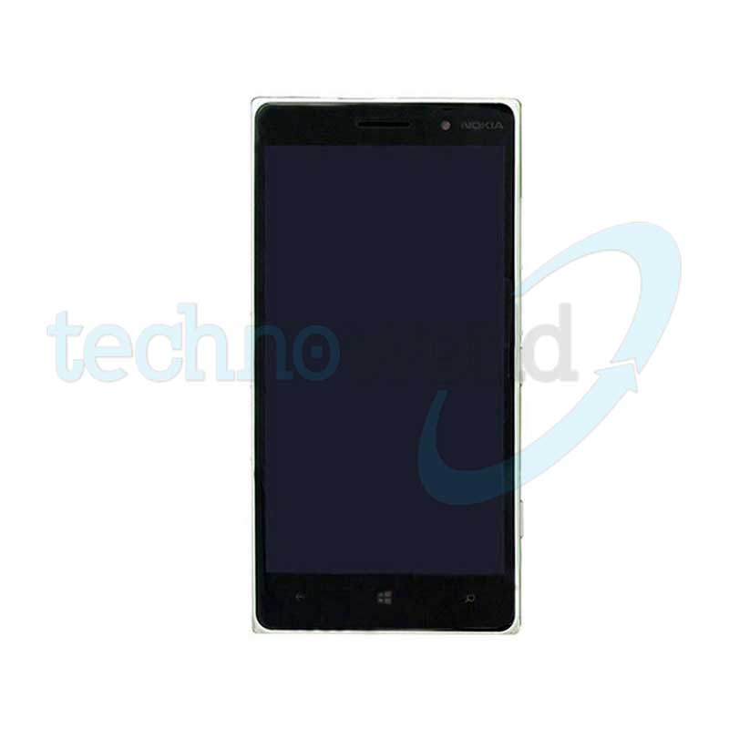 Display Silver Nokia 830 Lumia Nero con Frame