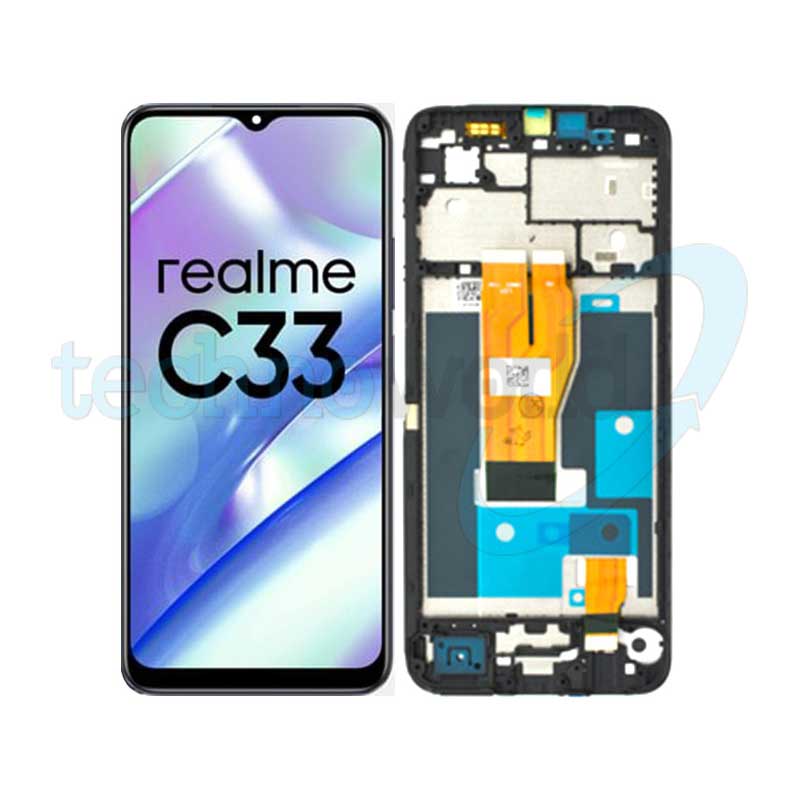 Display Realme C33 Nero con Frame