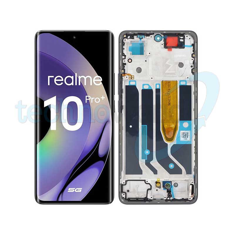 Display Realme 10 Pro+ Nero con Frame