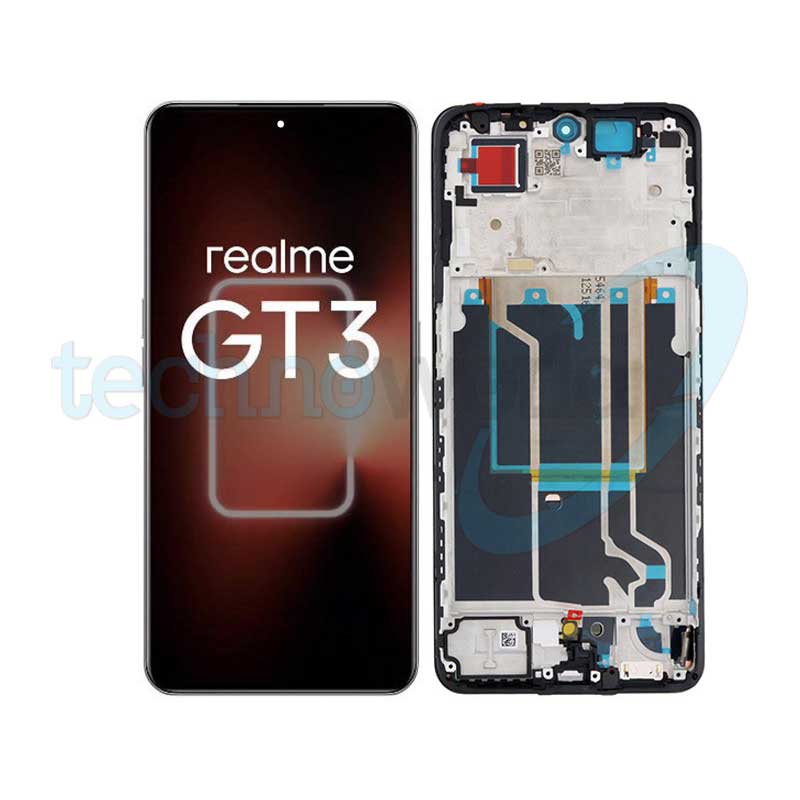 Display Realme GT 3 Nero con Frame - Disassembled