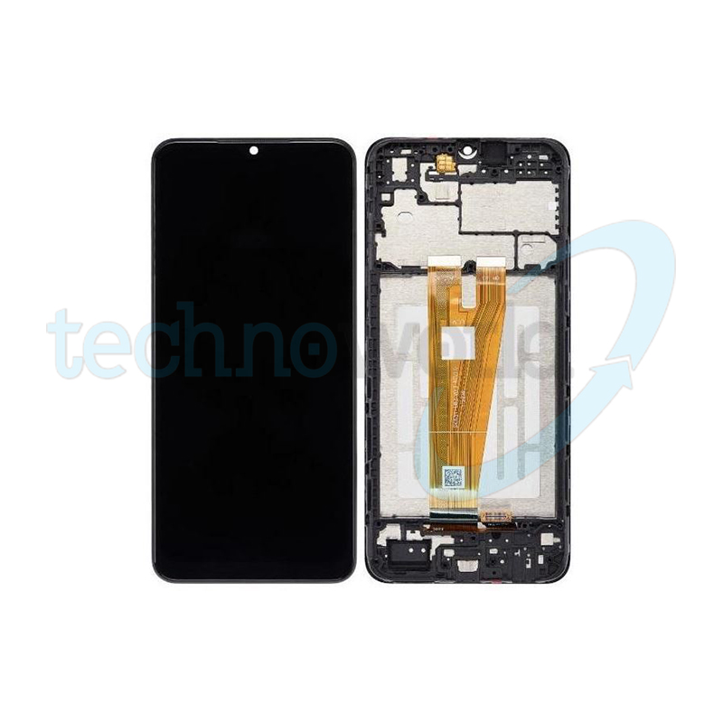 Display Ori. Samsung A04 A045 Nero con Frame