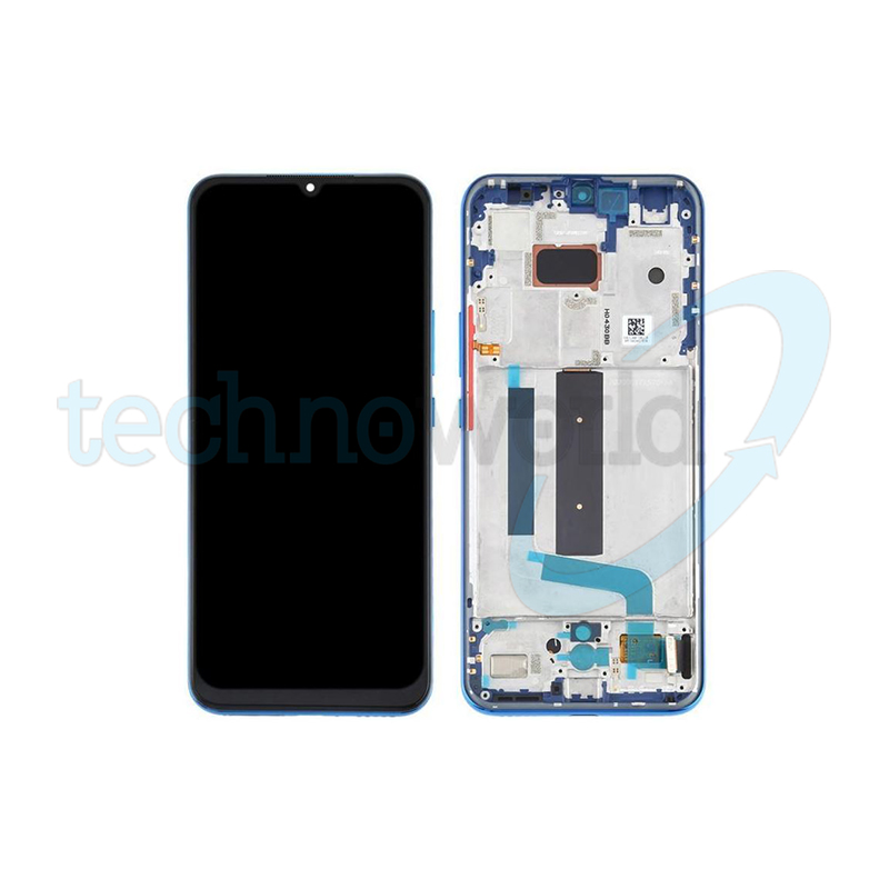 Display Xiaomi Mi 10 Lite 5G Blu con Frame - Disassembled