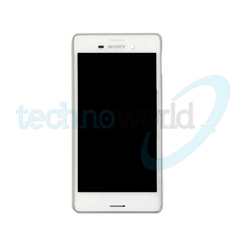 Display Xperia M4 Aqua E2303 Bianco con Frame - Disassembled